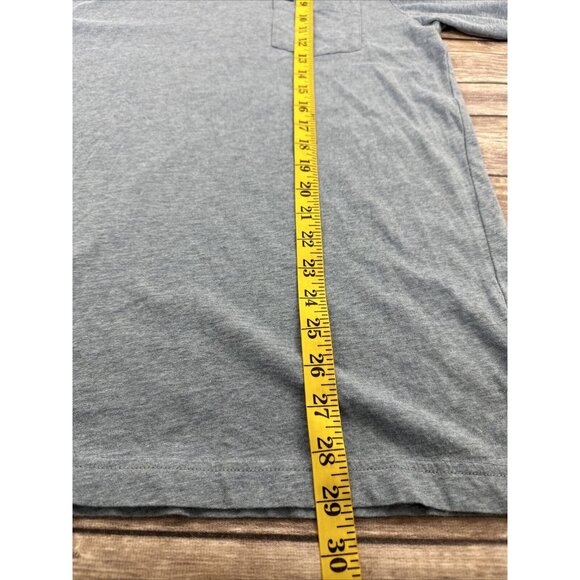 Travis Mathew Long Sleeve T-shirt Mens Size M Blue Palm Trees Golf Beach - Picture 13 of 14